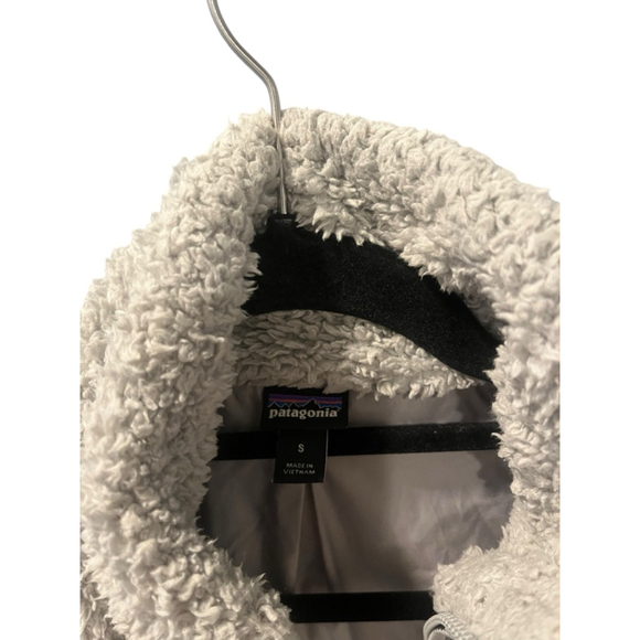 Patagonia El Cap Los Gatos Teddy Bear Vest Gray Size Small Women's Fleece Casual - Picture 4 of 7